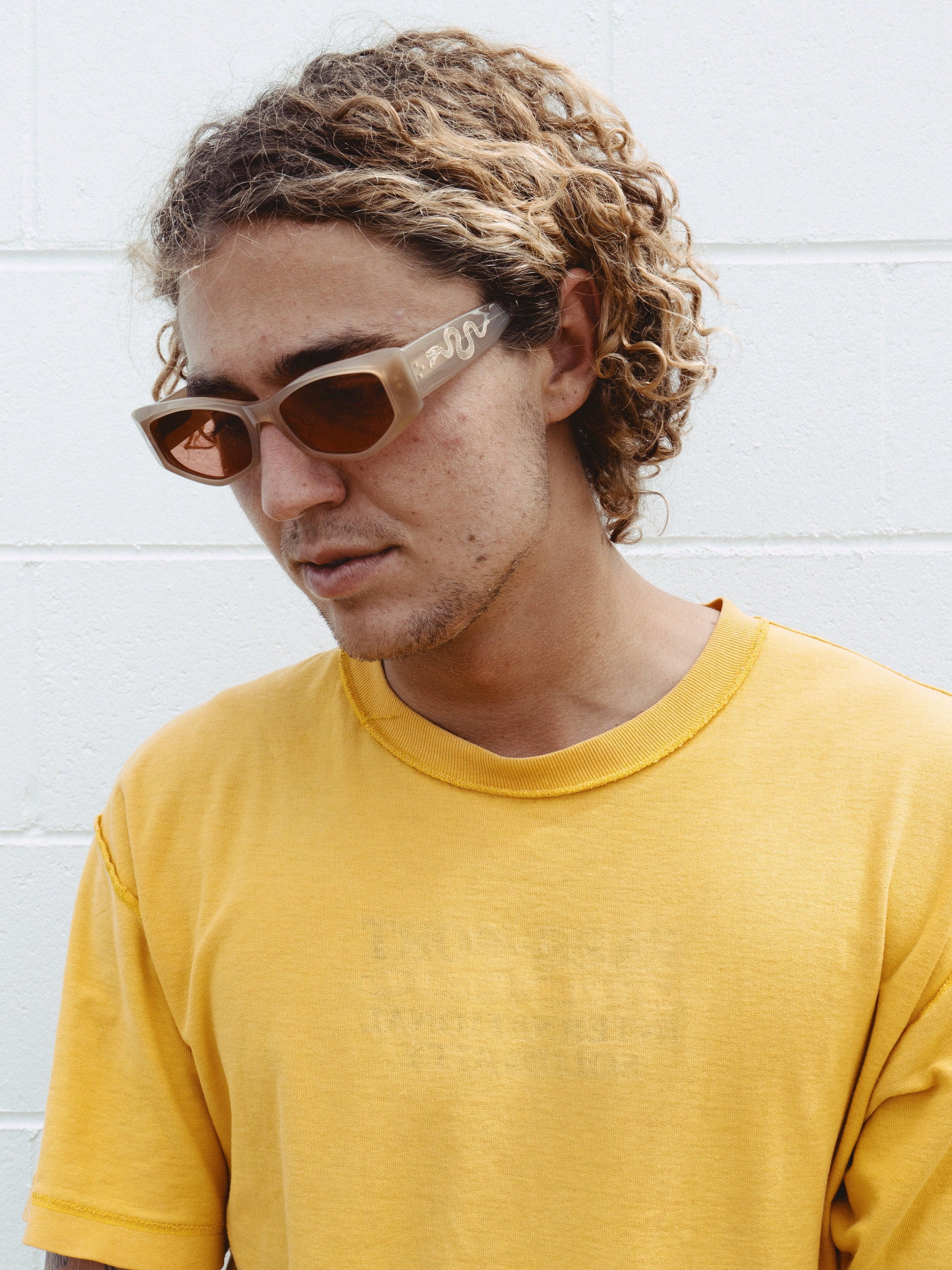 Guilty - Bone Polished / Amber - Sunglasses - EPOKHE EYEWEAR