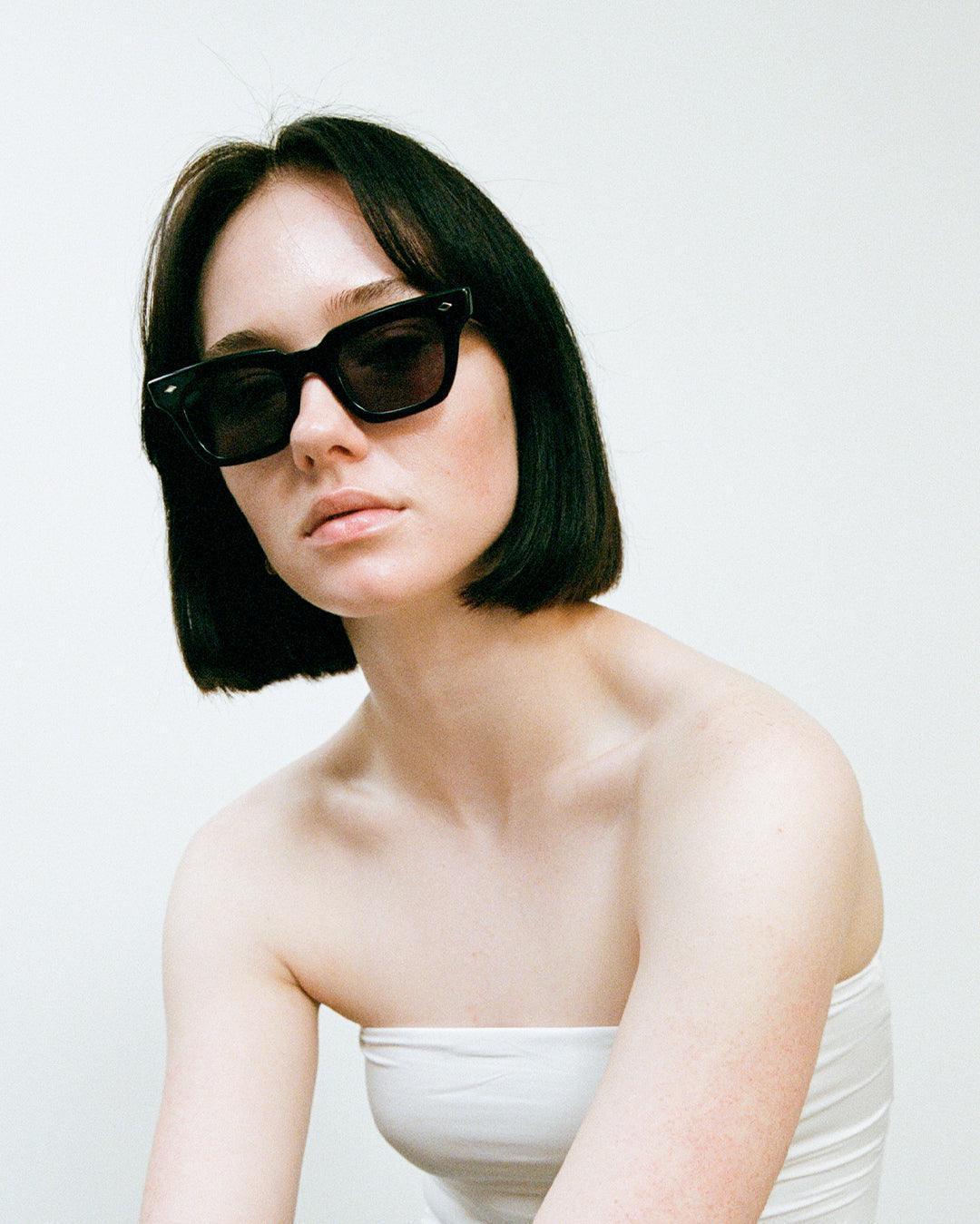 Stereo - Black Polished / Black - Sunglasses - EPOKHE EYEWEAR