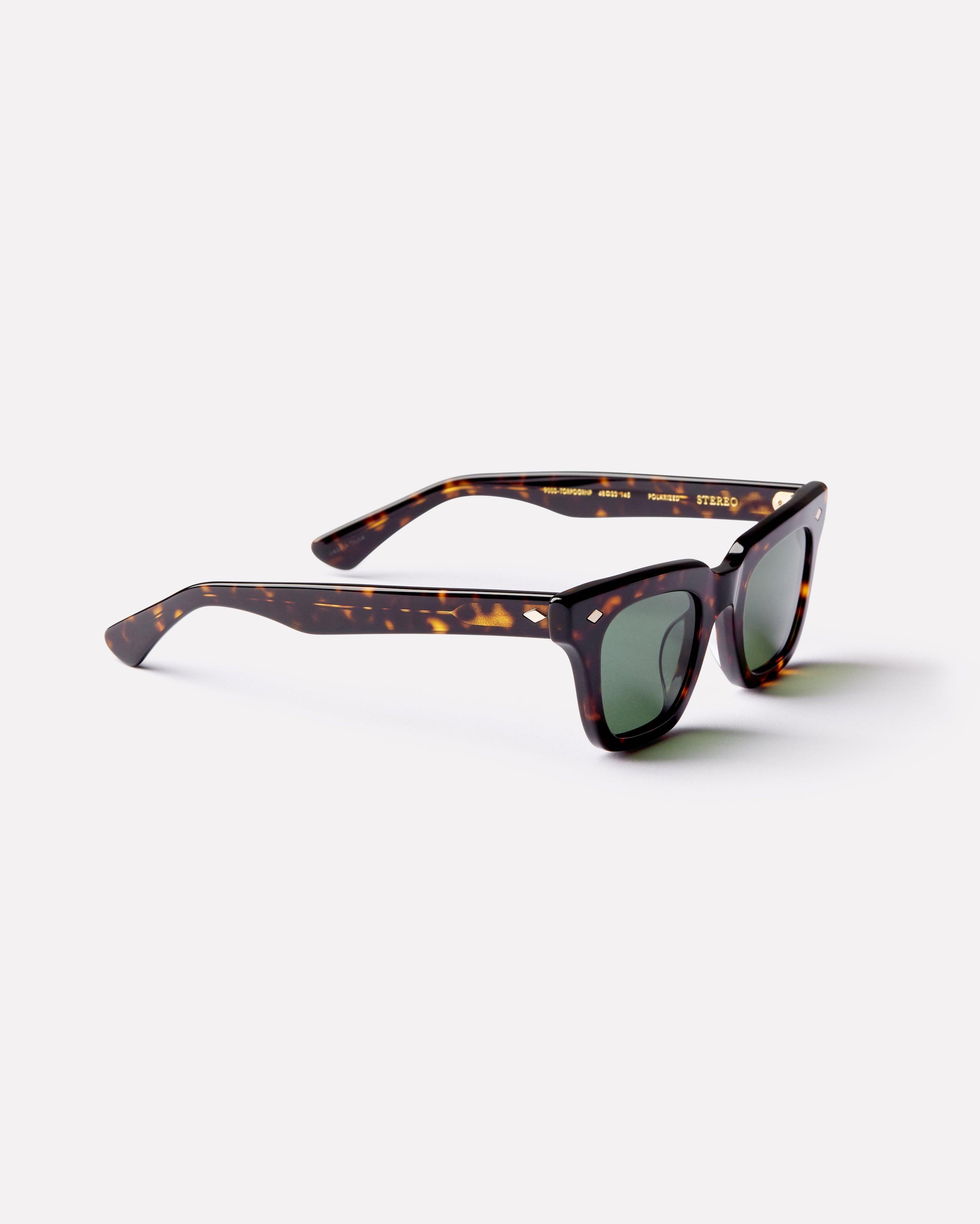 Stereo - Tortoise Polished / Green Polarized - Sunglasses - EPOKHE EYEWEAR