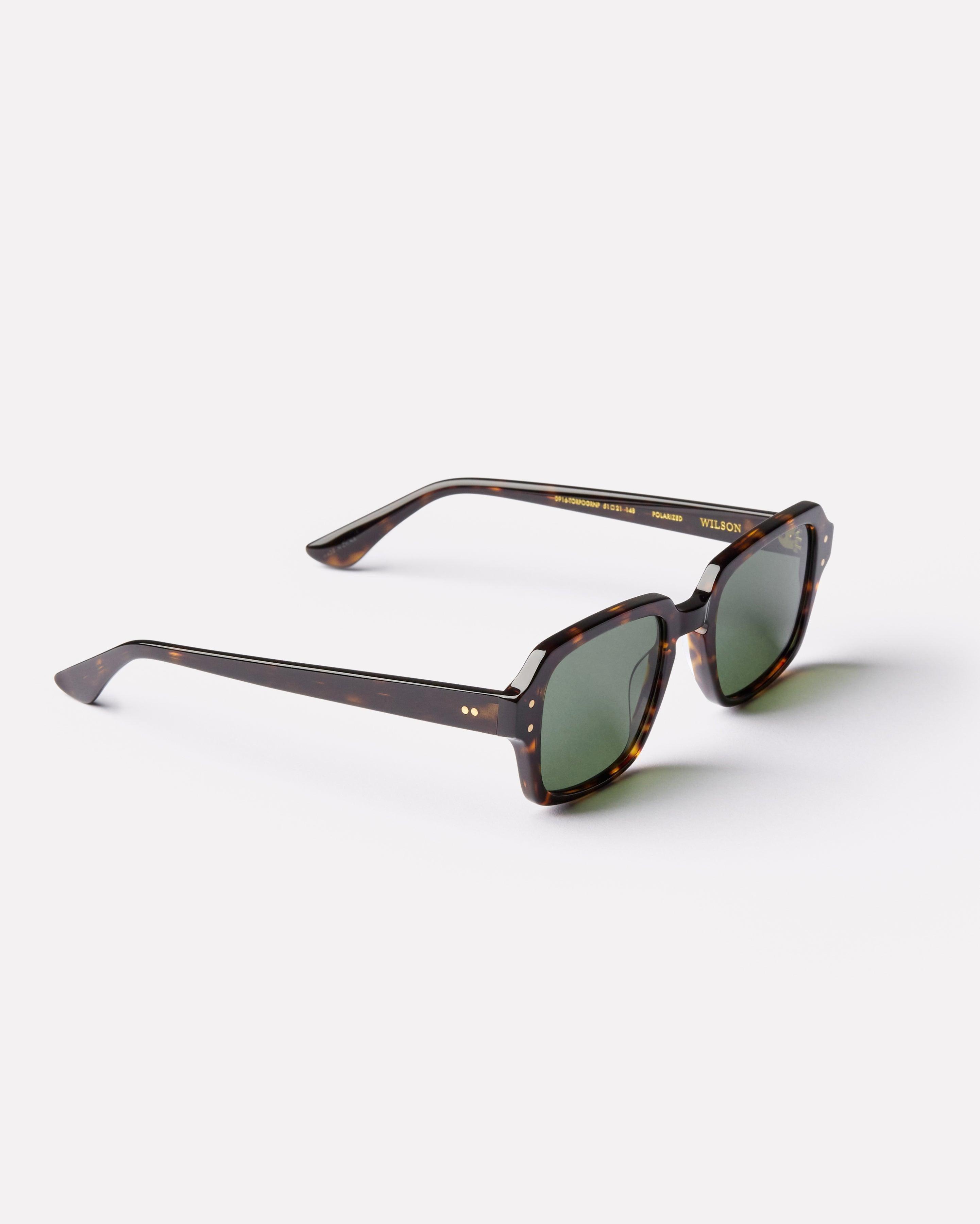 Wilson - Tortoise Polished / Green Polarized - Sunglasses - EPOKHE EYEWEAR