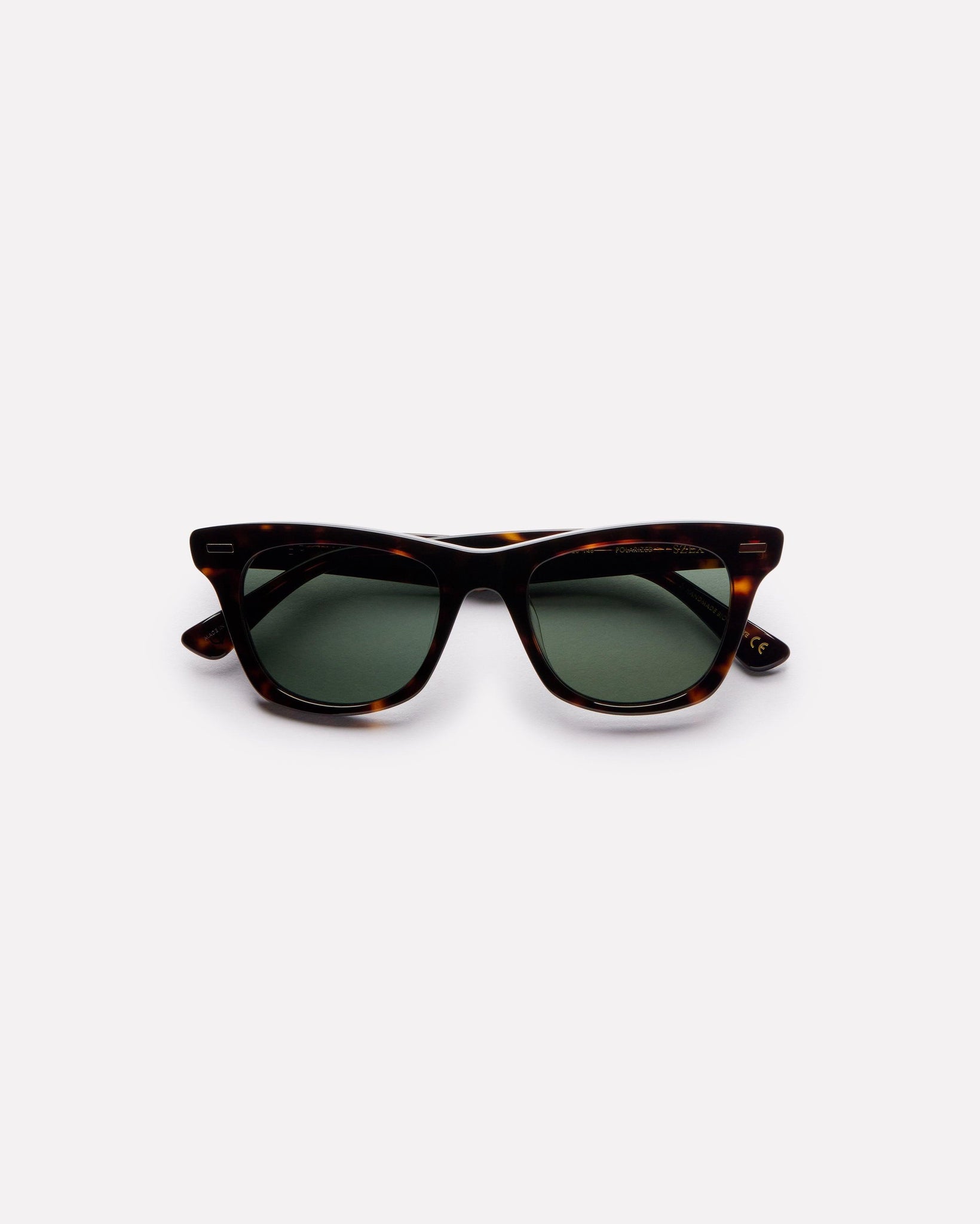 SZEX - Tortoise Polished / Green Polarized - Sunglasses - EPOKHE EYEWEAR