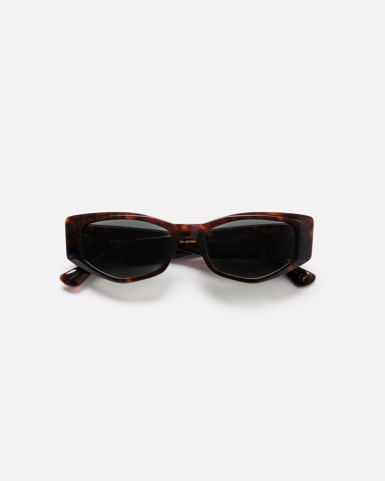 Guilty x Wasted Talent - Dark Tortoise Polished / Green Polarized